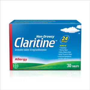 Claritine 10mg Loratadine Non-Drowsy Antihistamine 30 tablets