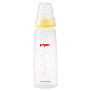 Pigeon Plastic Feeding Bottle 240 ml (White Cap)