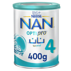 نستله نان اوبتيبرو 4 ، حليب النمو للأطفال ، 3 سنوات فما فوق ، مع 2 سوائل وكريمة البروبيوتيك 400 جرام