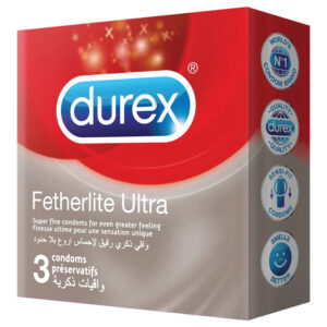Durex Fetherlite Ultra واقي ذكري 3 قطع