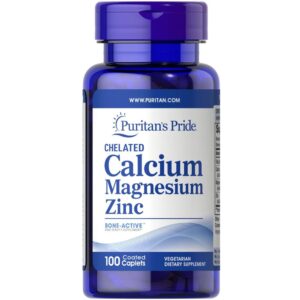 Puritan's Pride Calcium Magnesium Zinc 100 Cap. بيوريتانز برايد كالسيوم مغنيسيوم زنك 100 كبسولة